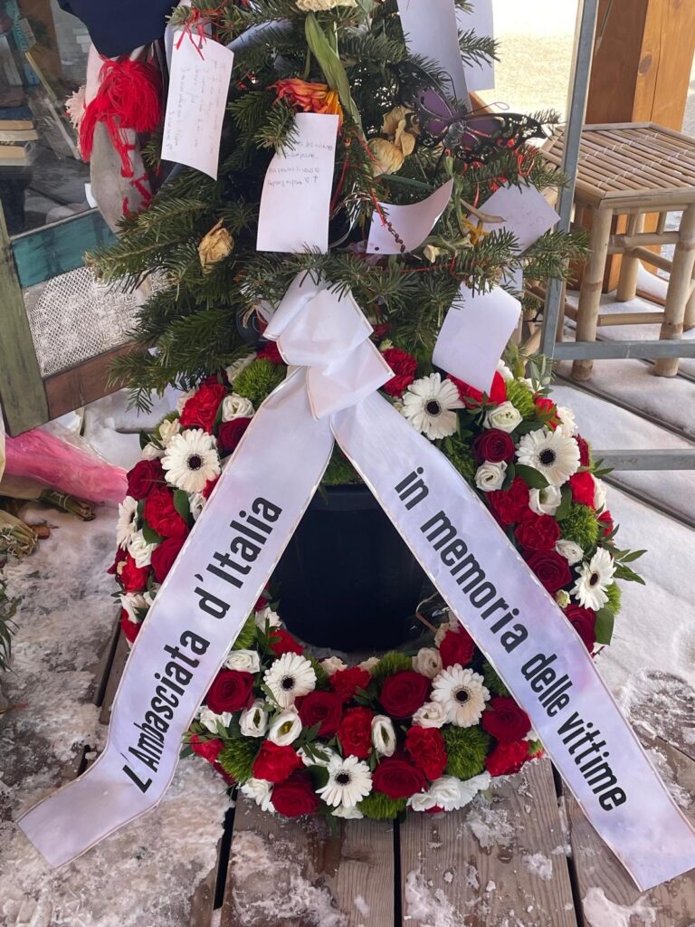 In memoria delle vittime di Crans-Montana